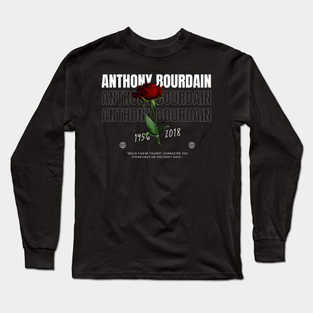 Anthony Bourdain // Flower Long Sleeve T-Shirt by TOY MACHINE 